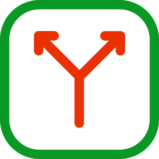 Two way Generic color outline icon