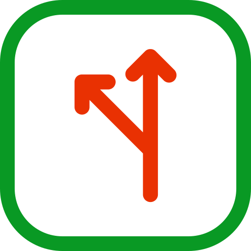 zwei wege Generic color outline icon