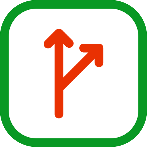 Two way Generic color outline icon