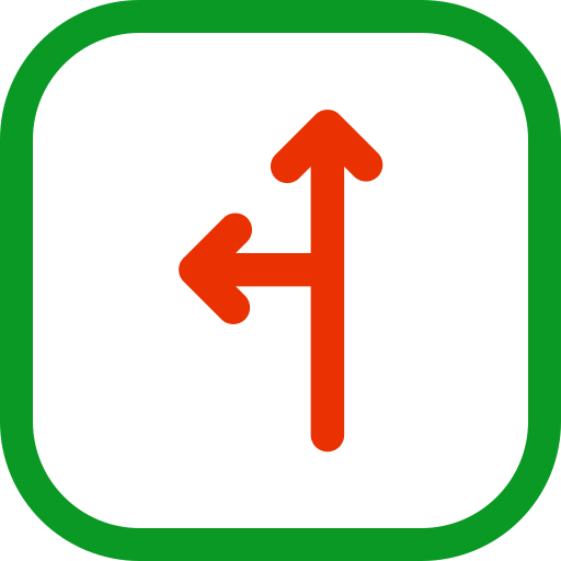 twee richtingen Generic color outline icoon