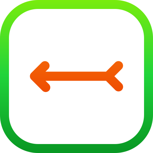 Left arrow Generic gradient outline icon