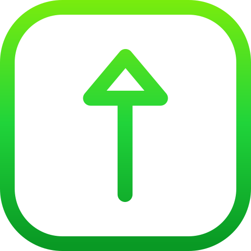 Up arrow Generic gradient outline icon