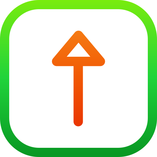 Up arrow Generic gradient outline icon