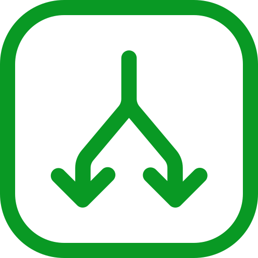 zwei wege Generic color outline icon