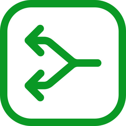 zwei wege Generic color outline icon