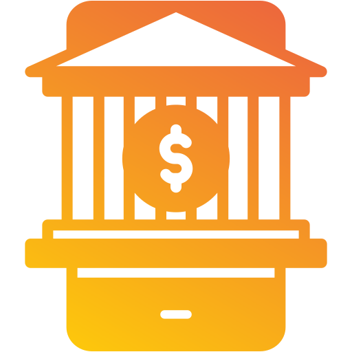 Mobile banking Generic gradient fill icon