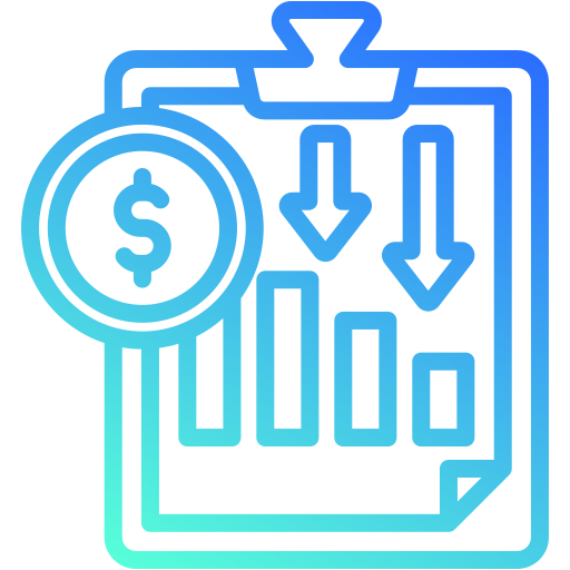 Loss Generic gradient outline icon