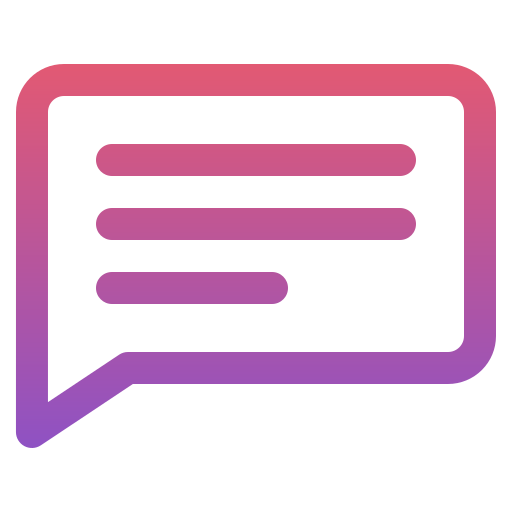 chat box Generic gradient outline icon