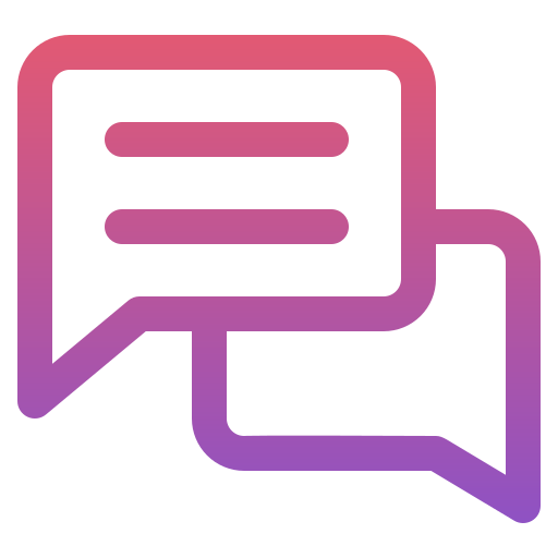 chat box Generic gradient outline icon