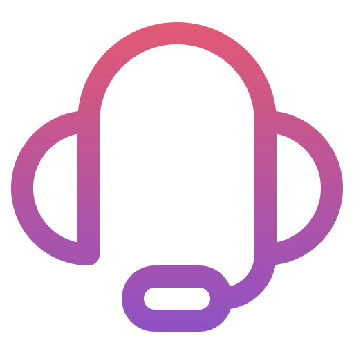 Headset Generic gradient outline icon