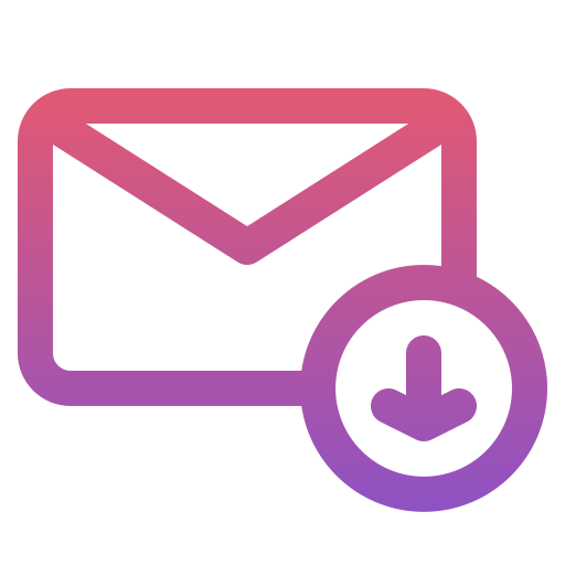 Download email Generic gradient outline icon