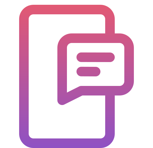 online chat Generic gradient outline icon