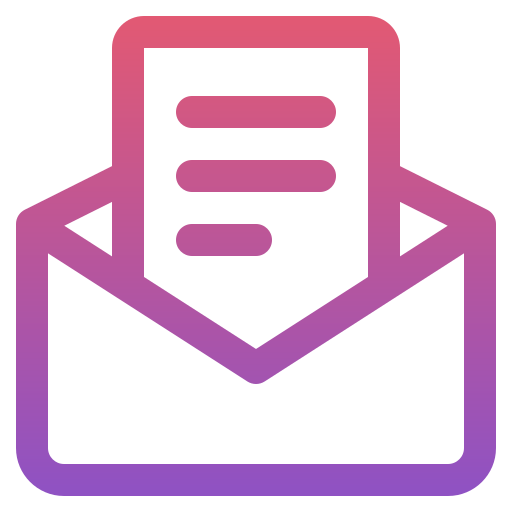 abrir correo electrónico Generic gradient outline icono