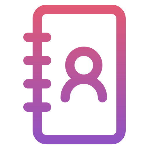 kontaktbuch Generic gradient outline icon