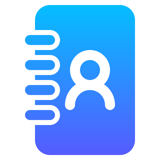 contactboek Generic gradient fill icoon