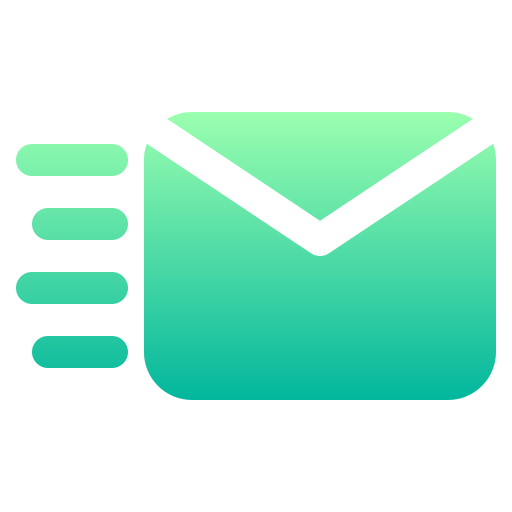 stuur e-mail Generic gradient fill icoon