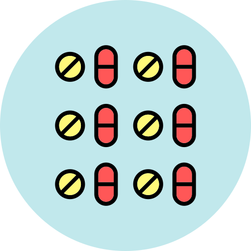 pílulas Generic color lineal-color Ícone