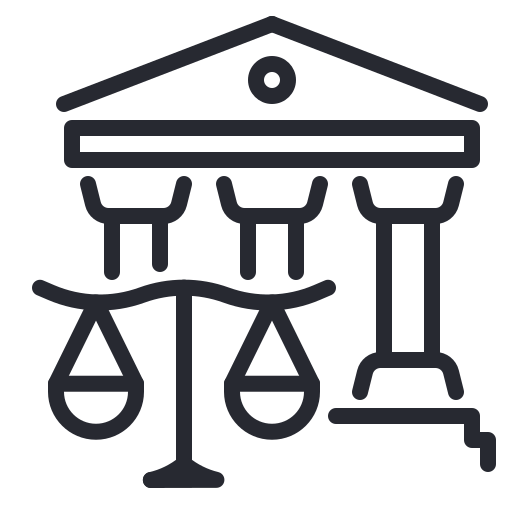 sprawiedliwość Generic outline ikona