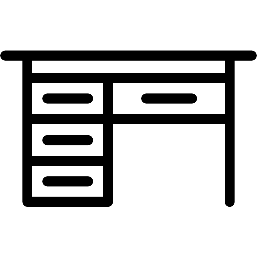 책상 Berkahicon Lineal icon