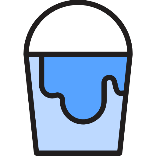 Bucket srip Lineal Color icon