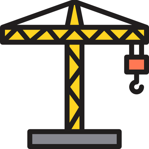 Crane srip Lineal Color icon