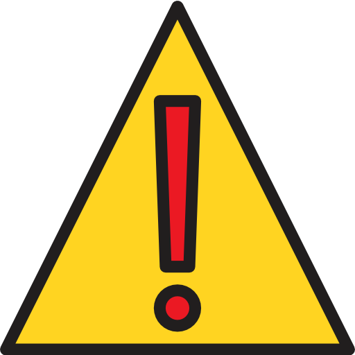 peligro srip Lineal Color icono