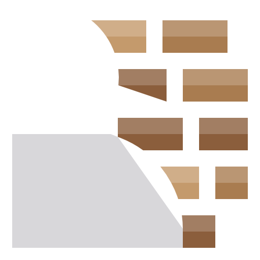 벽돌 벽 srip Flat icon