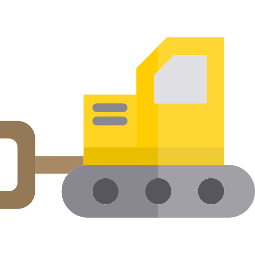 tractor srip Flat icono