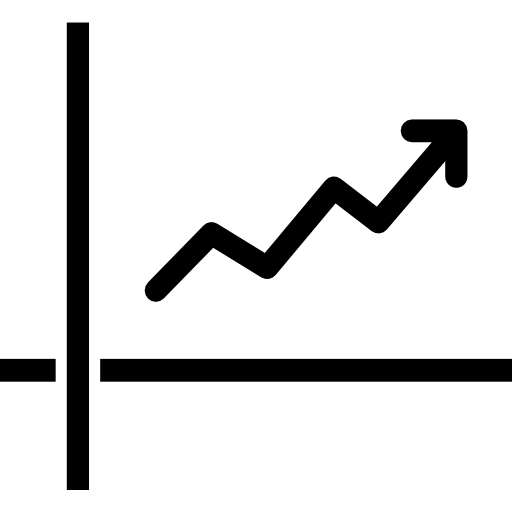gráfico de linea Berkahicon Fill icono