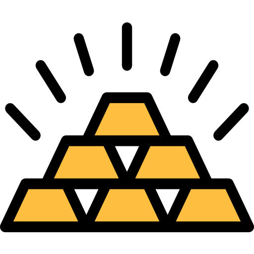 goldbarren Berkahicon Lineal Color icon