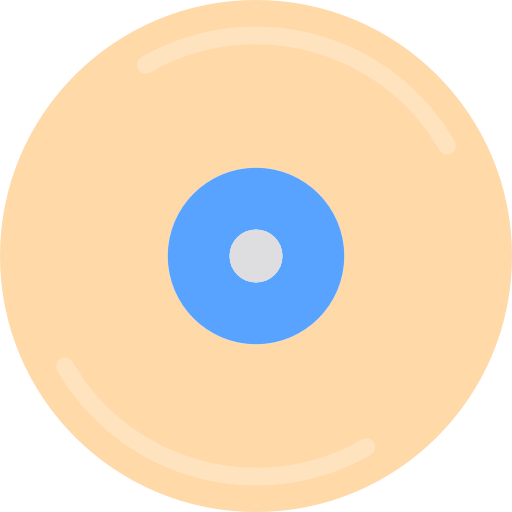 płyta cd srip Flat ikona