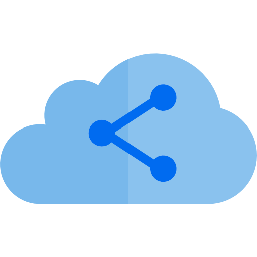 cloud computing srip Flat icona