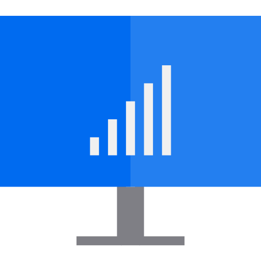 monitor srip Flat ikona