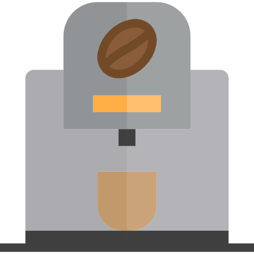 커피 머신 srip Flat icon