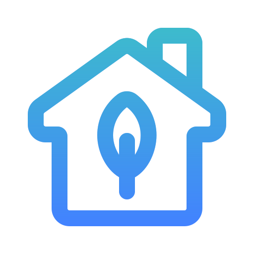 Eco home Generic gradient outline icon