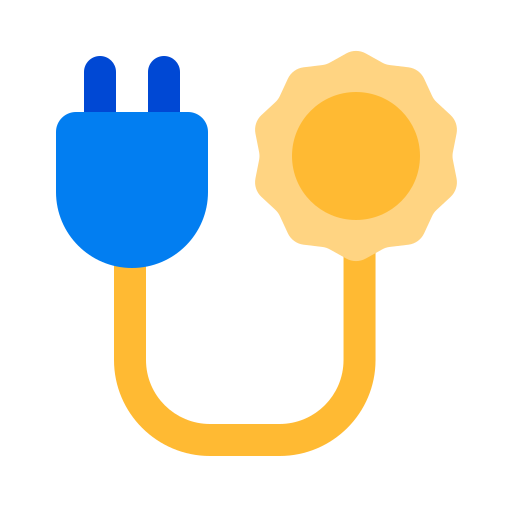 ソーラープラグ Generic color fill icon