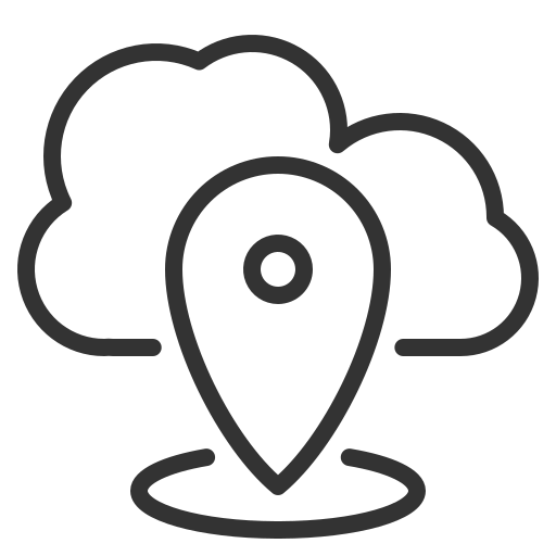 locatie Generic outline icoon