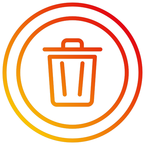 Trash Generic gradient outline icon