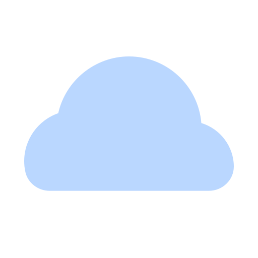 chmura Generic color fill ikona