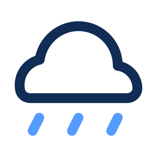 Heavy rain Generic color outline icon