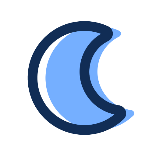 Half moon Generic color lineal-color icon