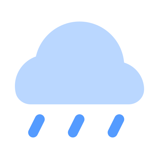 폭우 Generic color fill icon