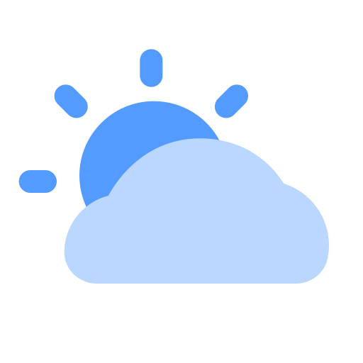 nuvole e sole Generic color fill icona