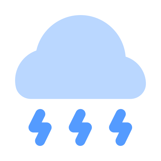 Thunderstorm Generic color fill icon
