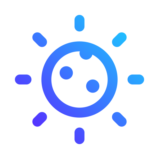 Total eclipse Generic gradient outline icon