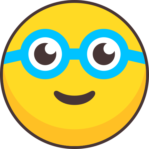 nerdowskie okulary Generic color lineal-color ikona