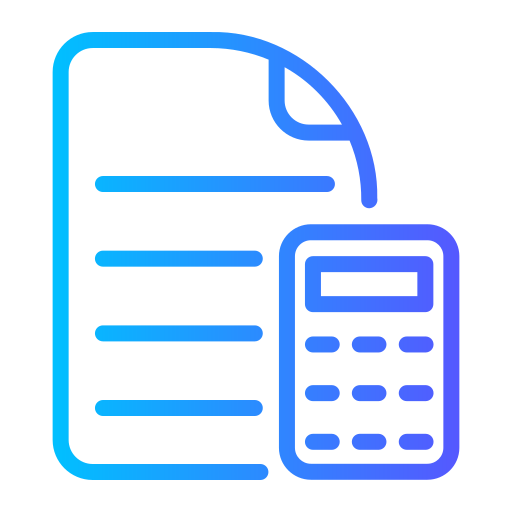 comptabilité Generic gradient outline Icône