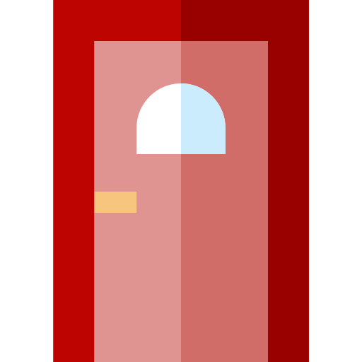 ドア Basic Straight Flat icon