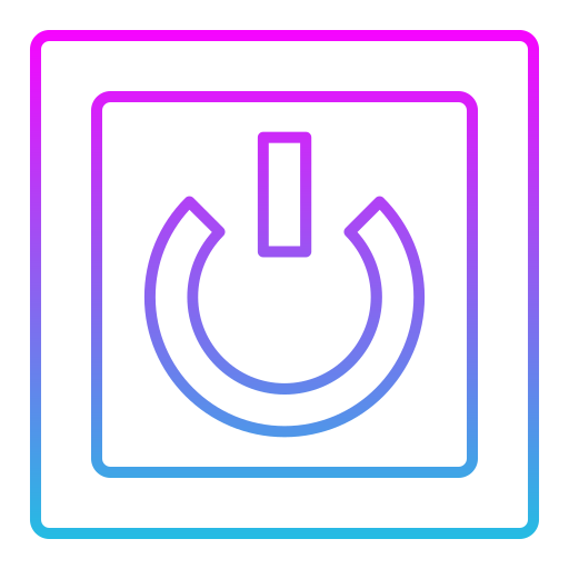 Power on Generic gradient outline icon