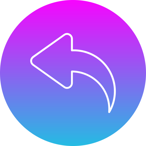 Reply Generic gradient fill icon